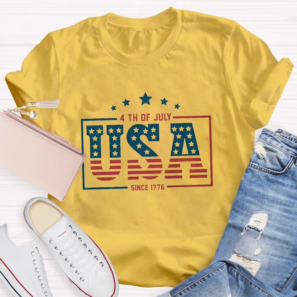 4th Of July Since 1776 Teacher T-Shirt