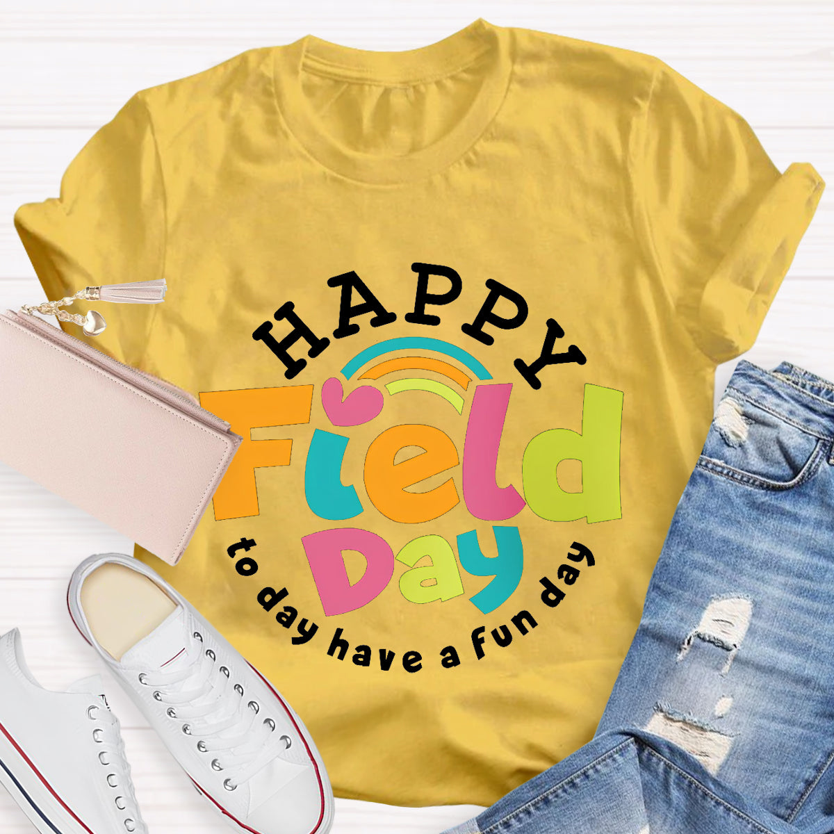 Happy Field Have A Fun Day Teacher T-Shirt