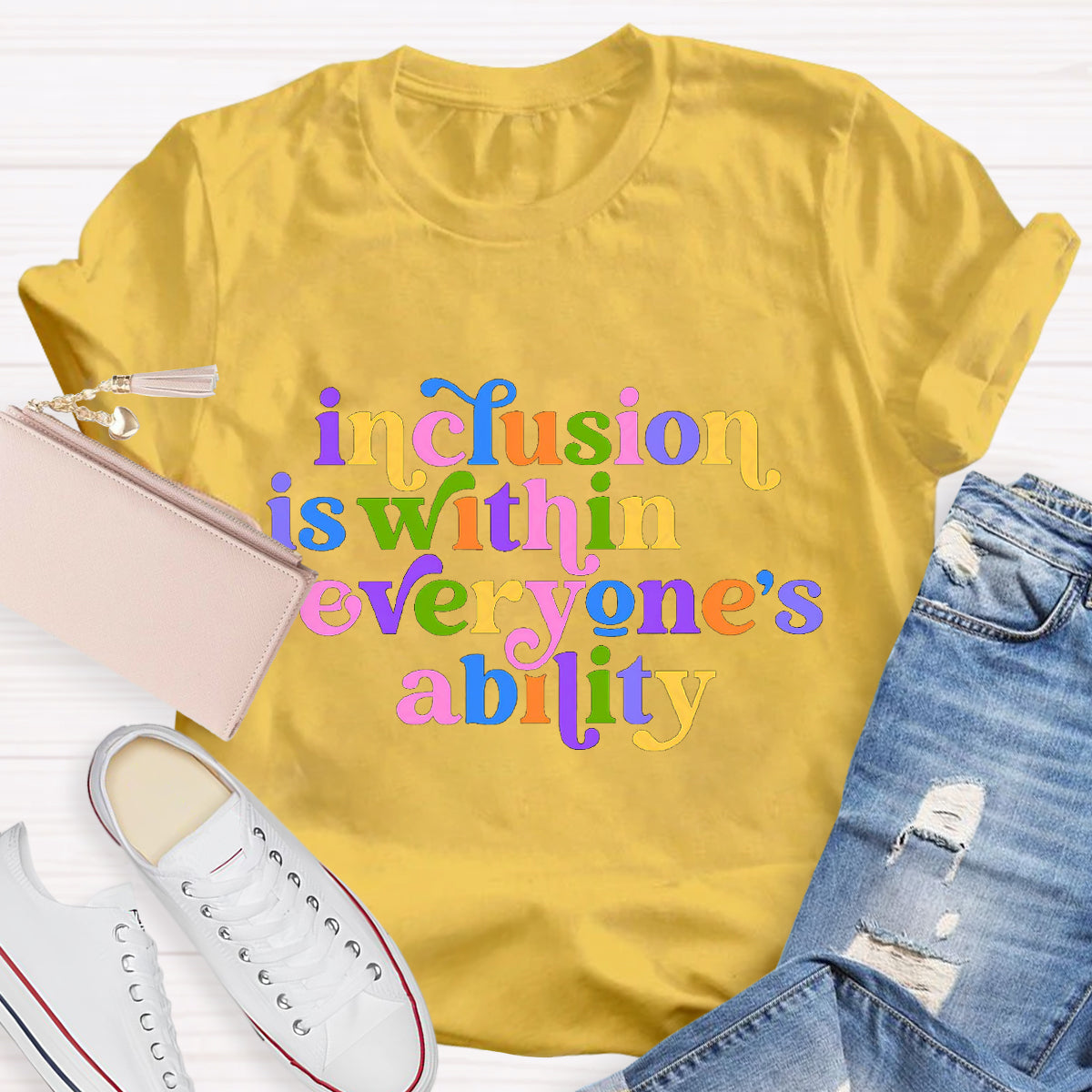 Inclusion is Within Everyone's Ability Teacher T-Shirt