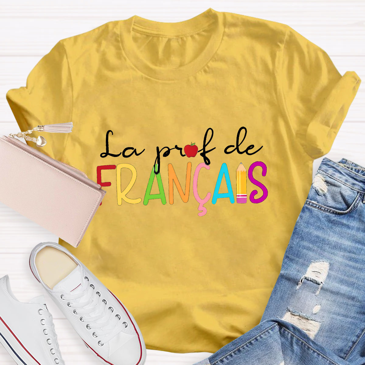 La Prof De Francais French Teacher T-Shirt