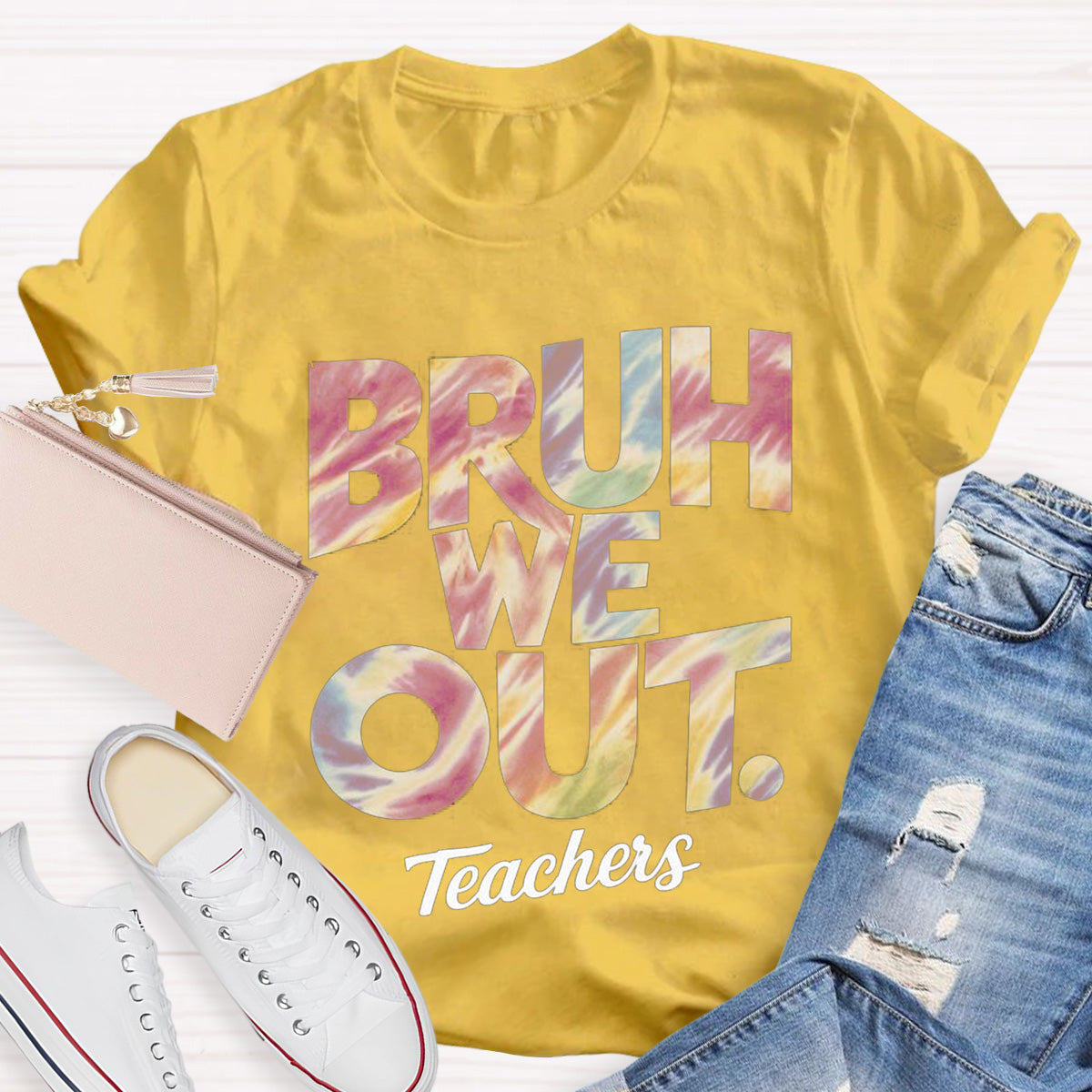 Bruh We Out Teachers Teacher T-Shirt