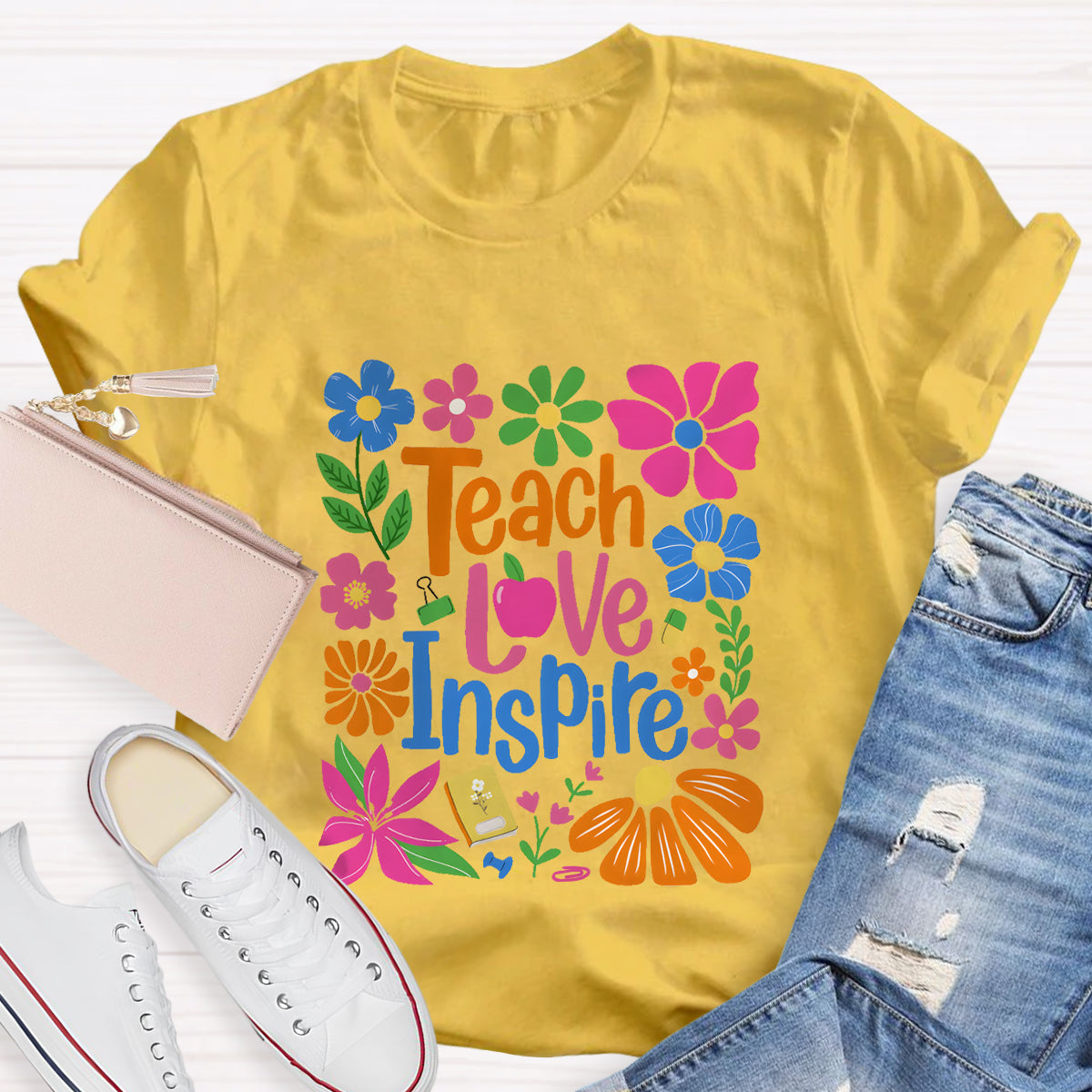 Teach Love Inspire Teacher T-Shirt