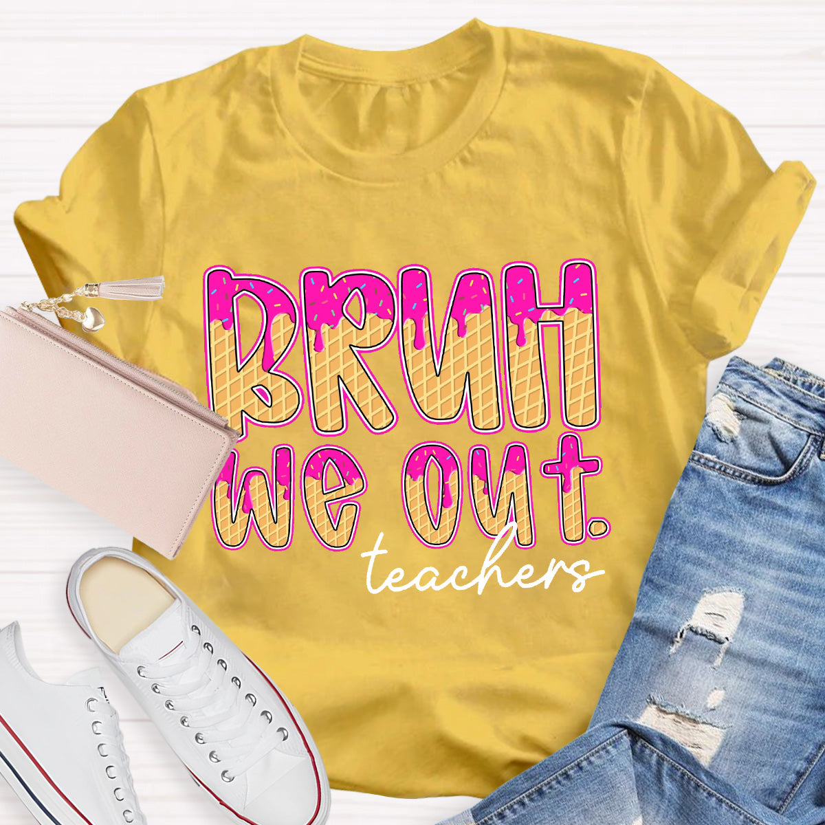 Bruh We Out Teacher Teacher T-Shirt