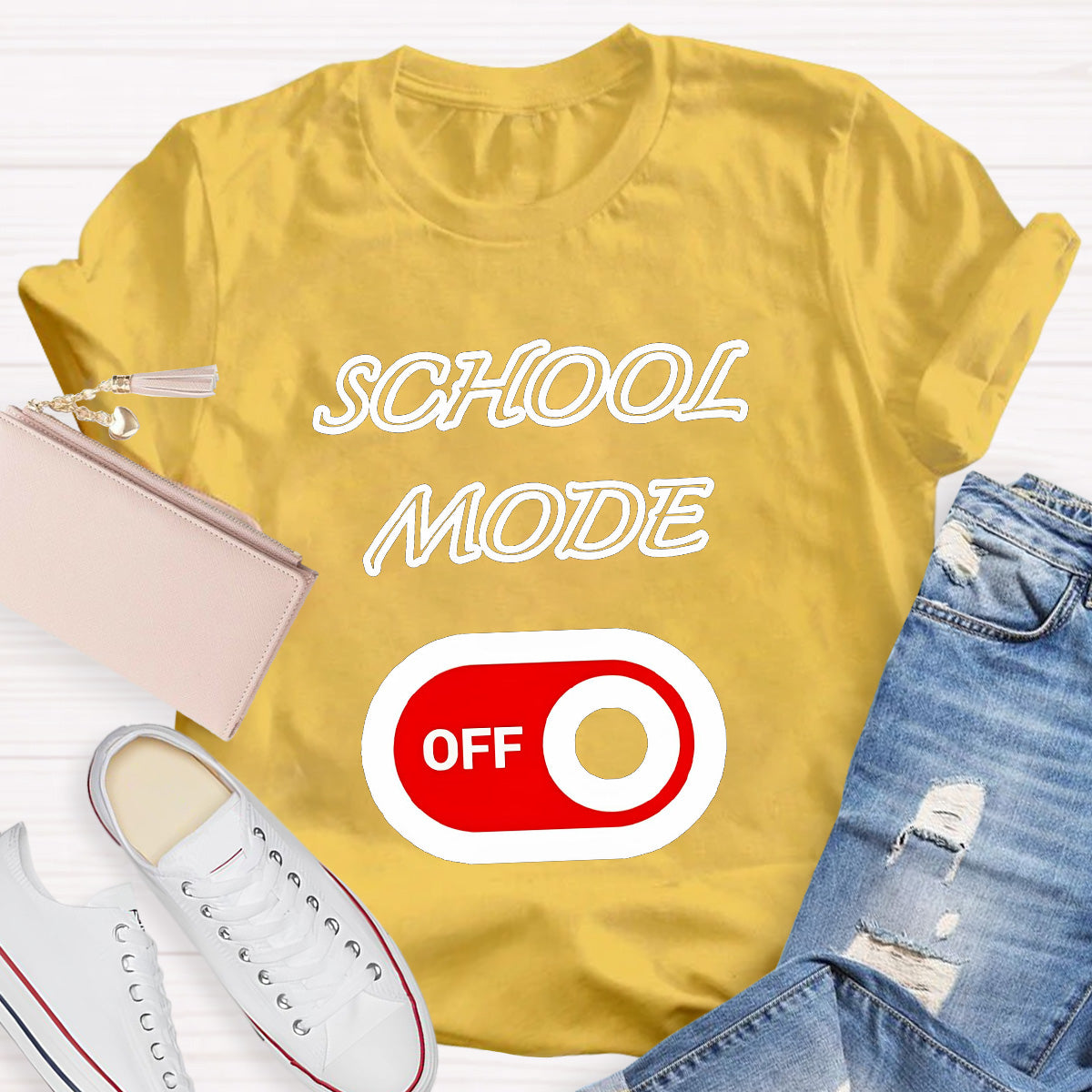 School Mode Off Teacher T-Shirt
