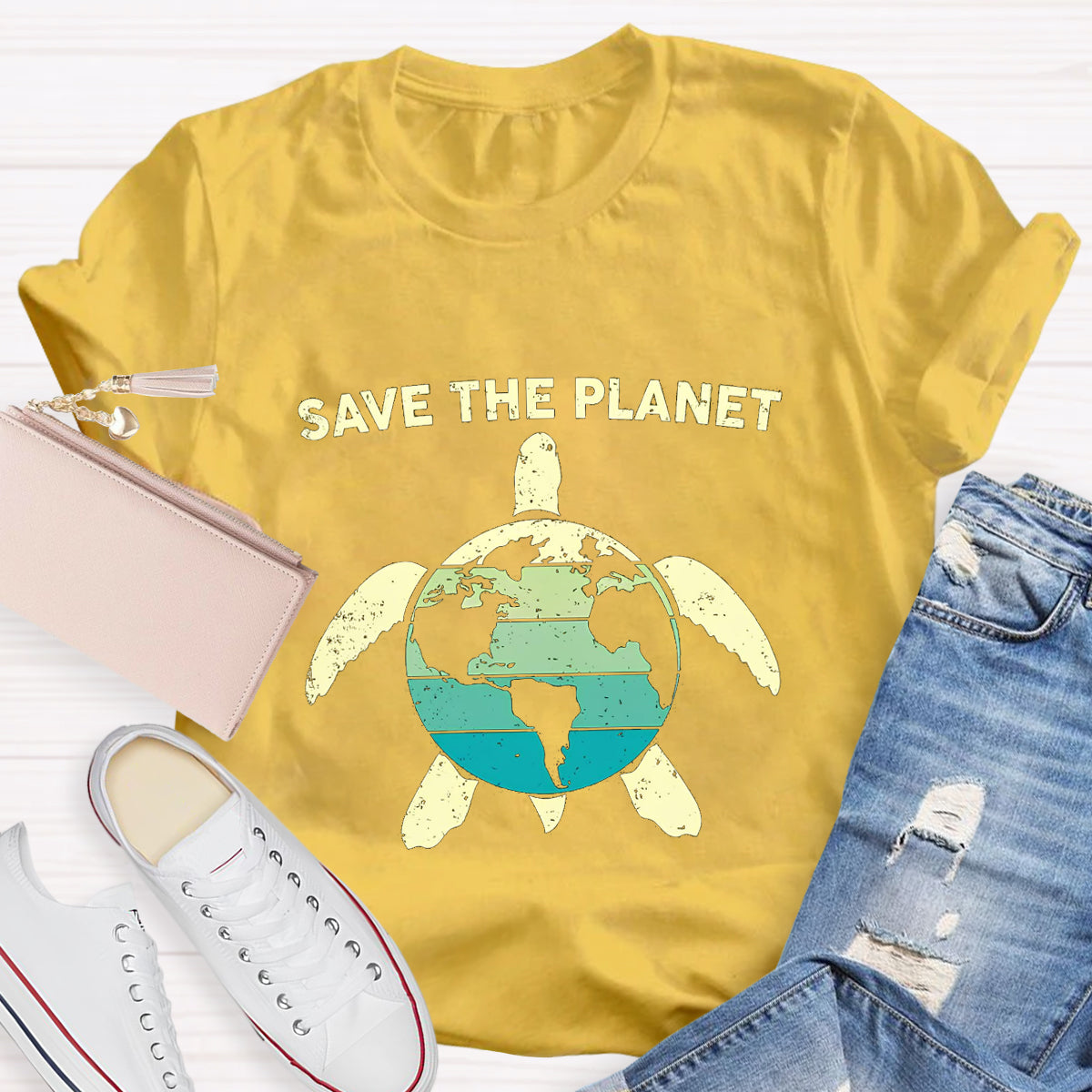 Save The Planet Turtle T-Shirt