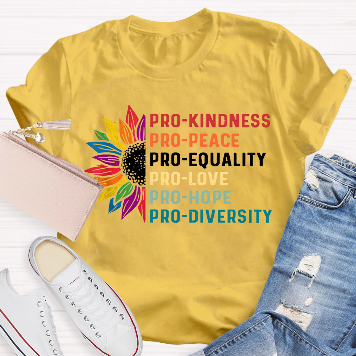 Pro Kindness Pro Hope Teacher T-Shirt