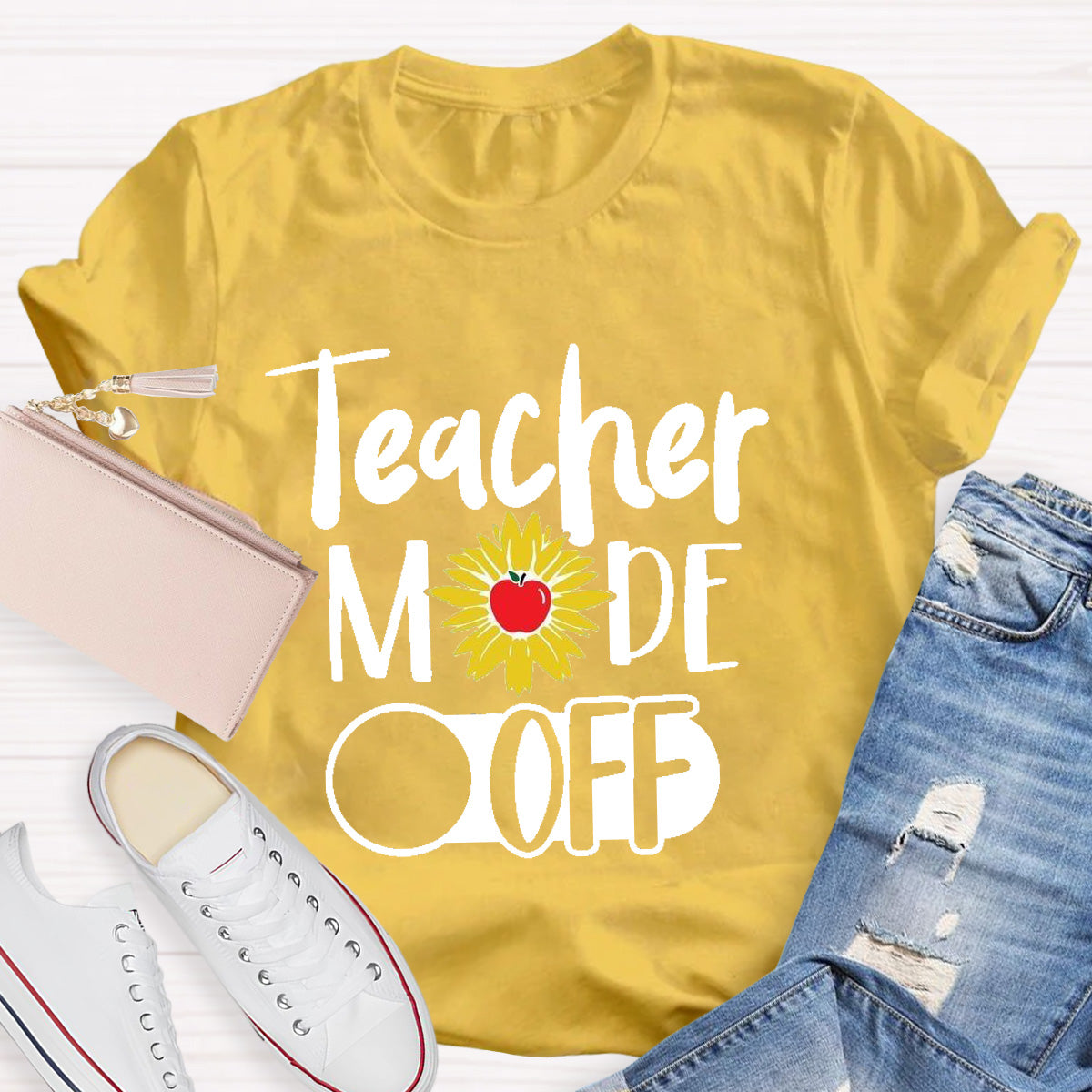 Teacher Mode Off Apple Teacher T-Shirt