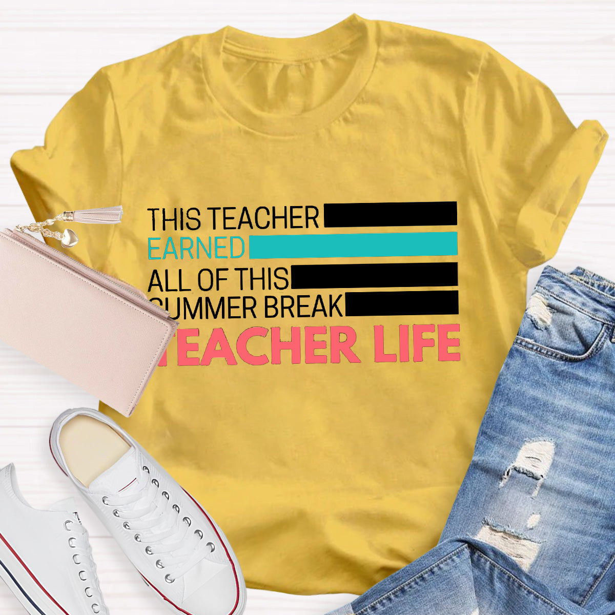 Teacher Life Summer Break Teacher T-Shirt