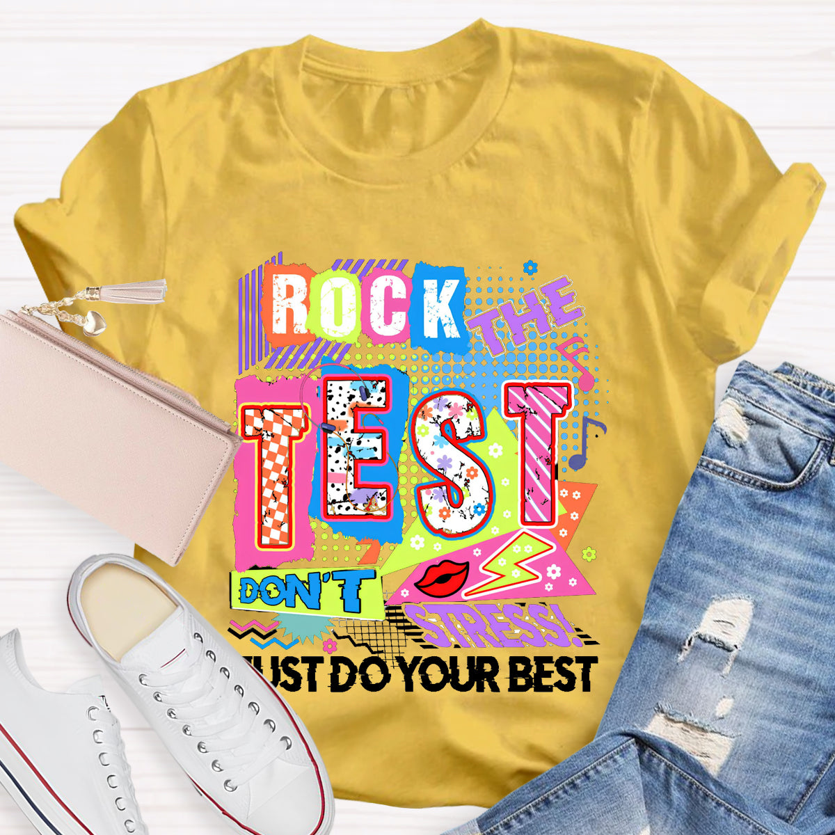 Rock The Test Teacher T-Shirt