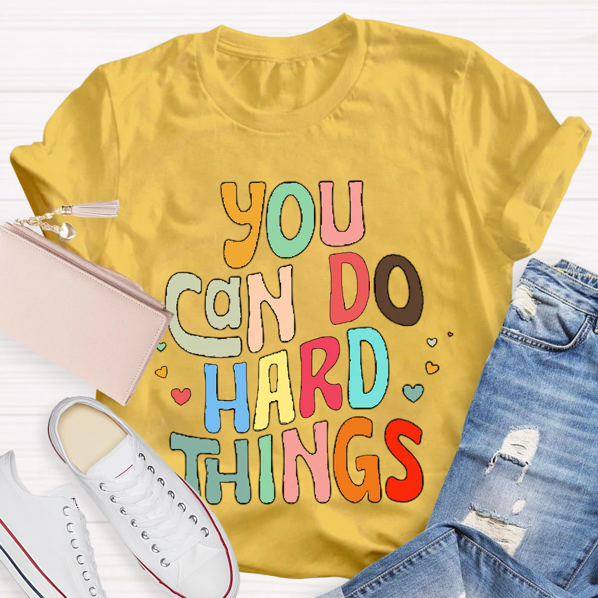 You Can Do Hard Things Teacher T-Shirt