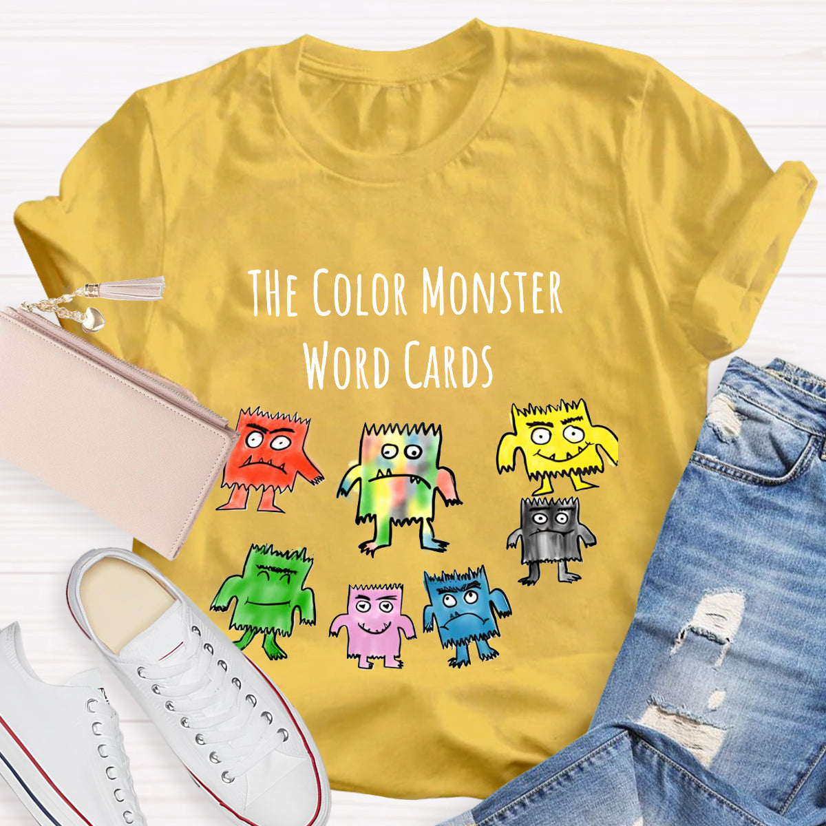 The Color Monster Word Card T-Shirt