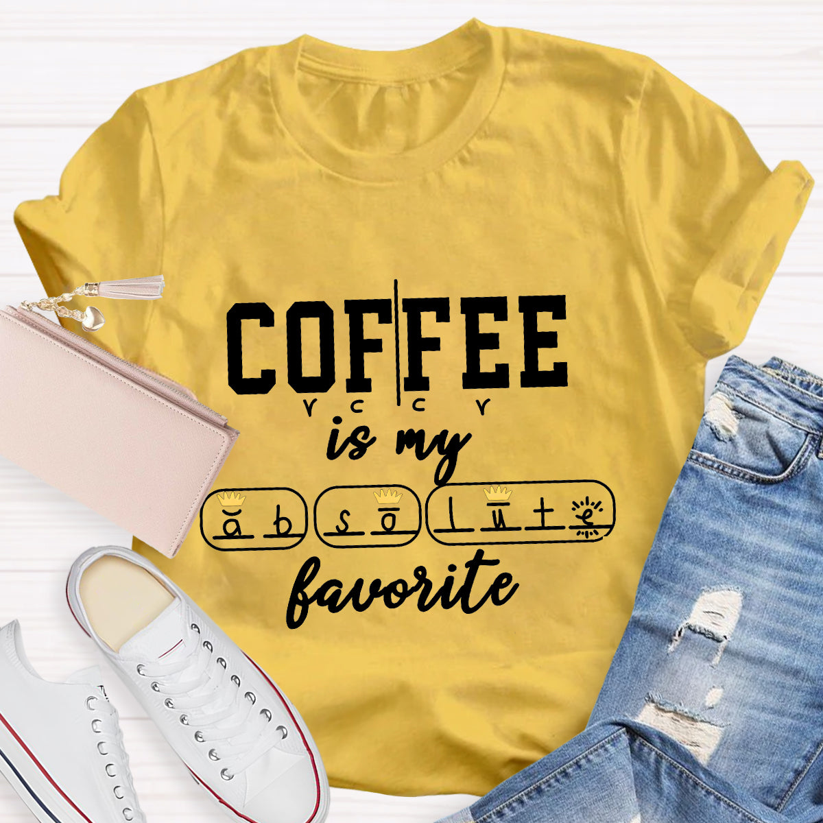 Coffee Is My Favorite English Teacher T-Shirt