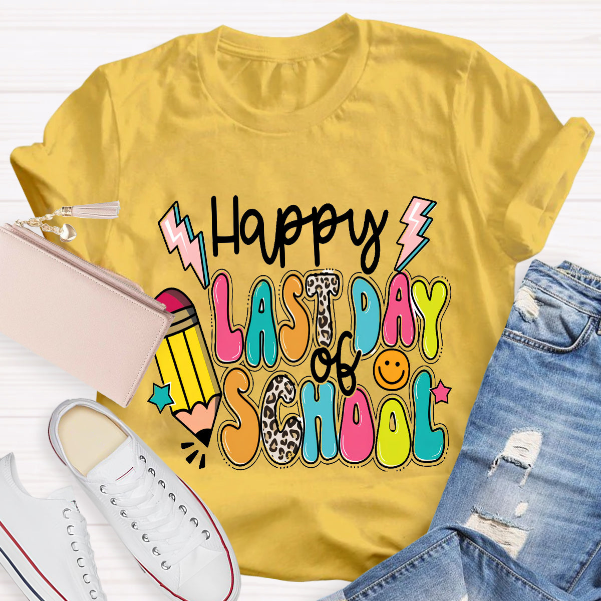 Happy Last Day Of School Pencil T-shirt