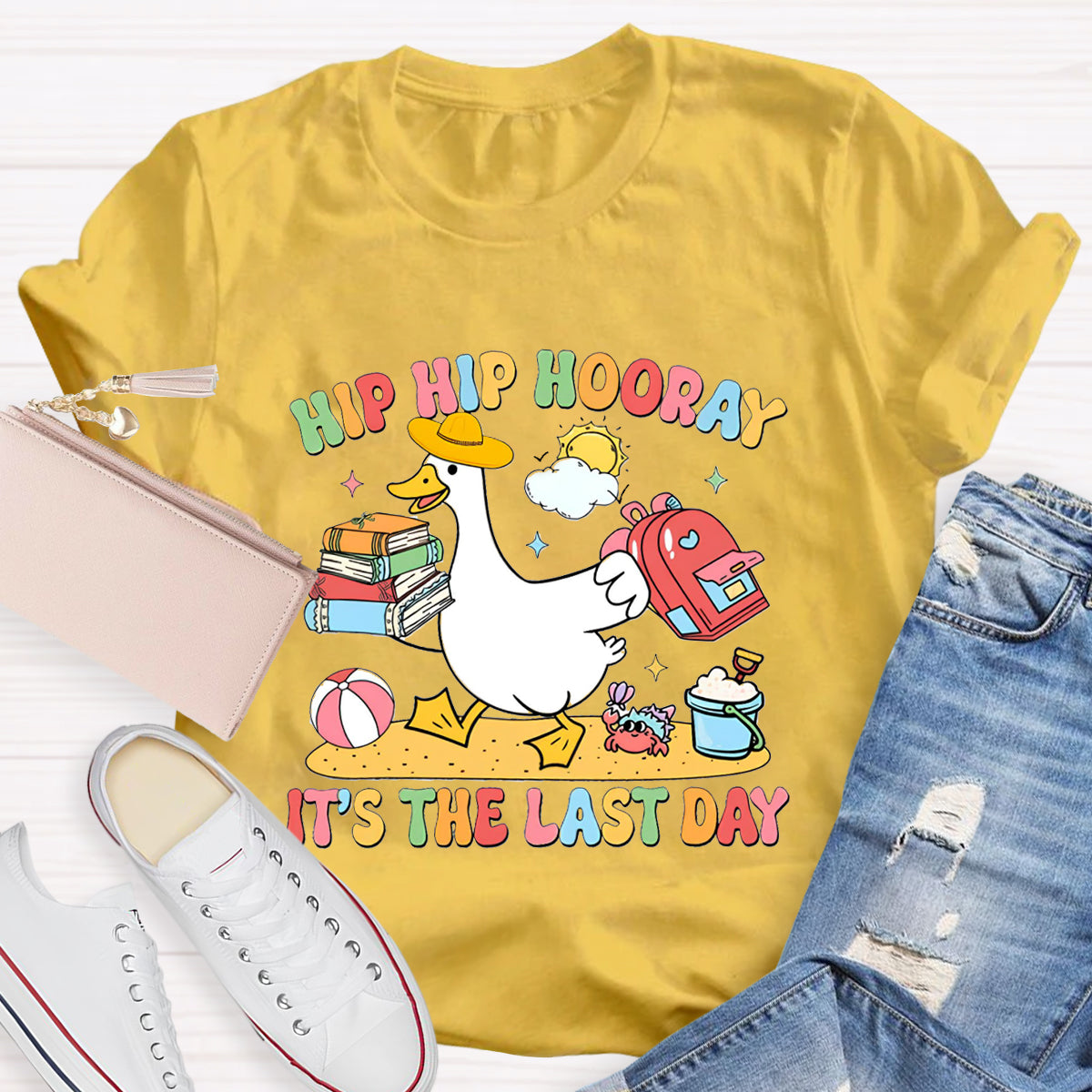 Hip Hip Hooray It's The Last Day Teacher T-Shirt