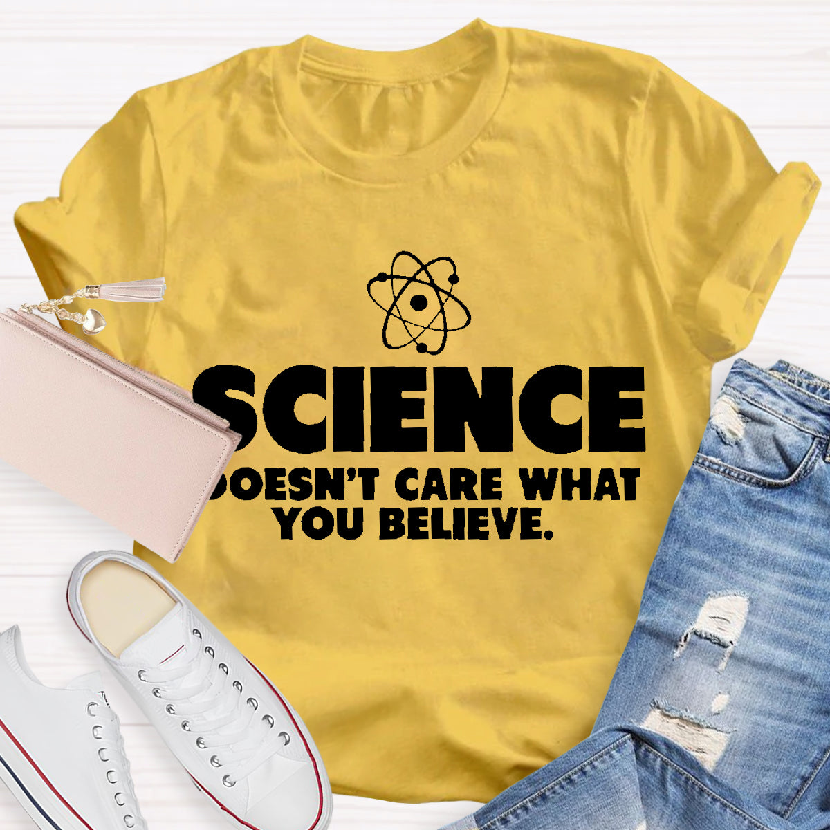 Science What You Believe Teacher T-Shirt
