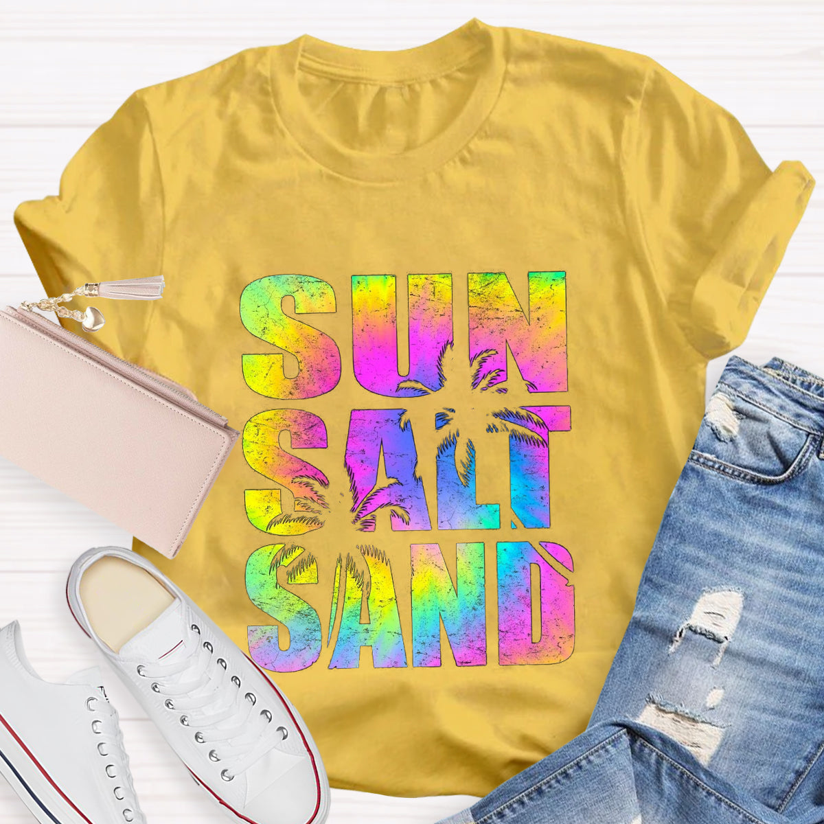 Sun Salt Sand Beach Summer T-Shirt