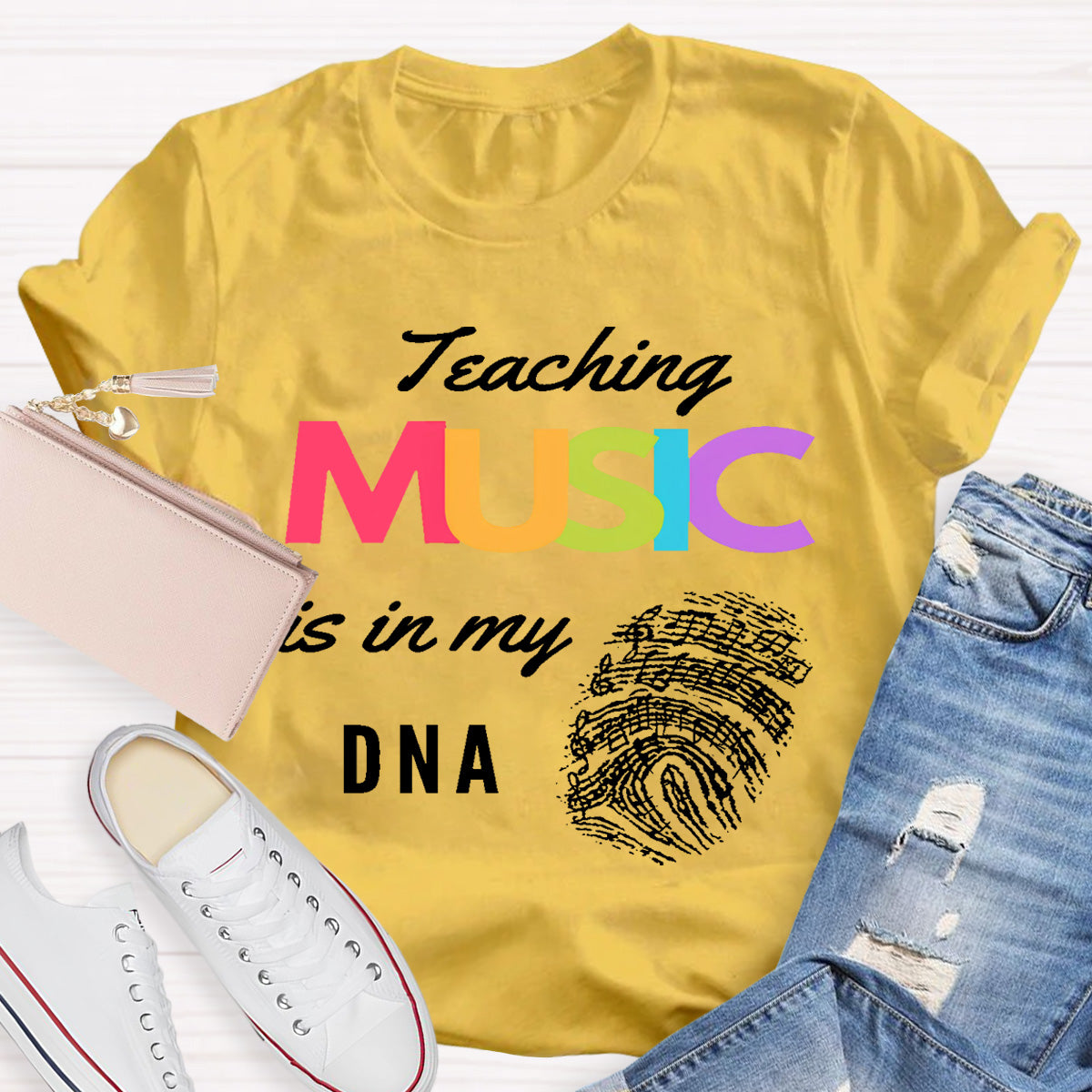 Teaching Music Is In My Dna Teacher T-Shirt