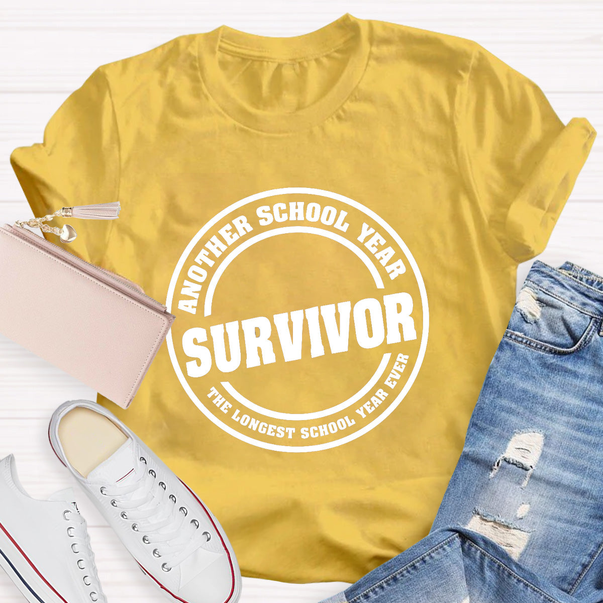 Another School Year Survivor The Longest School Year Ever Teacher T-Shirt