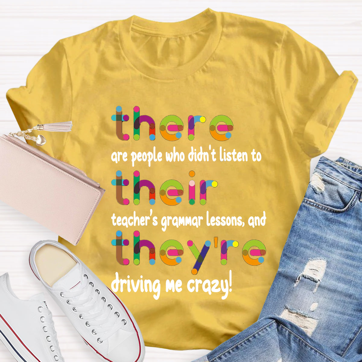 Their There They're Grammar Teacher T-Shirt