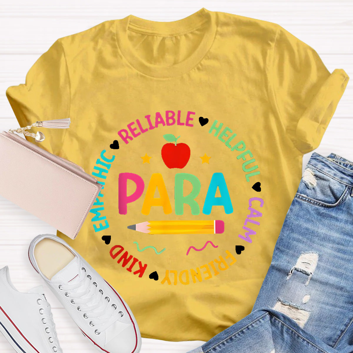 Para Teacher Helpful Calm T-Shirt