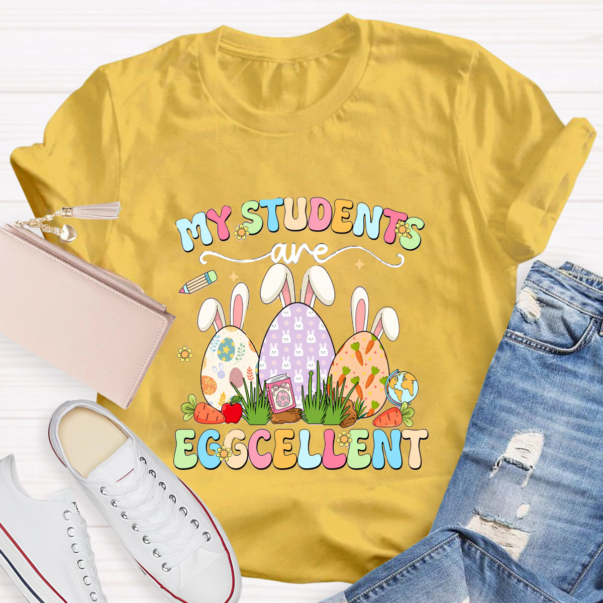 My Students Are Eggcellent Teacher T-Shirt