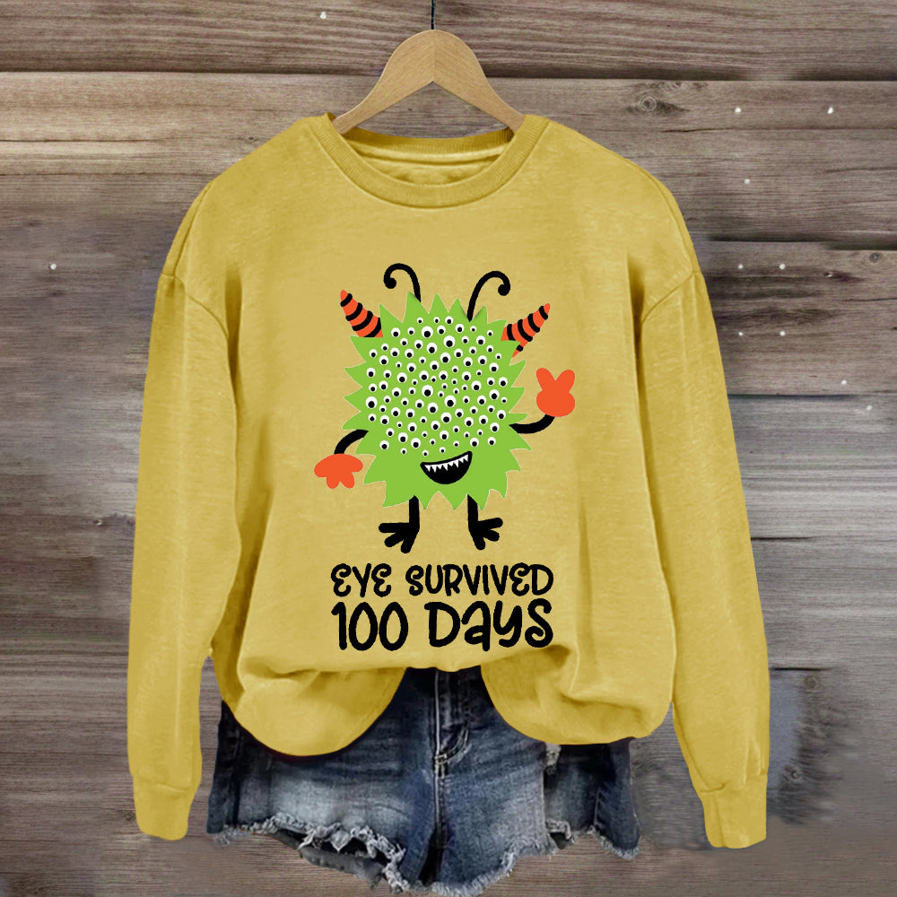 Eye Survived 100 Days Sweatshirt
