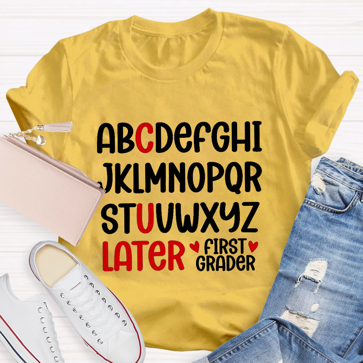 Personalized Grade See You Later Teacher T-Shirt