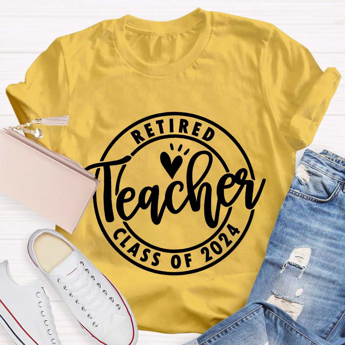 Personalized Retired Time Teacher T-Shirt