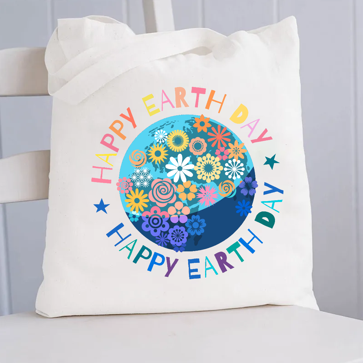 Happy Earth Day Canvas Tote Bag