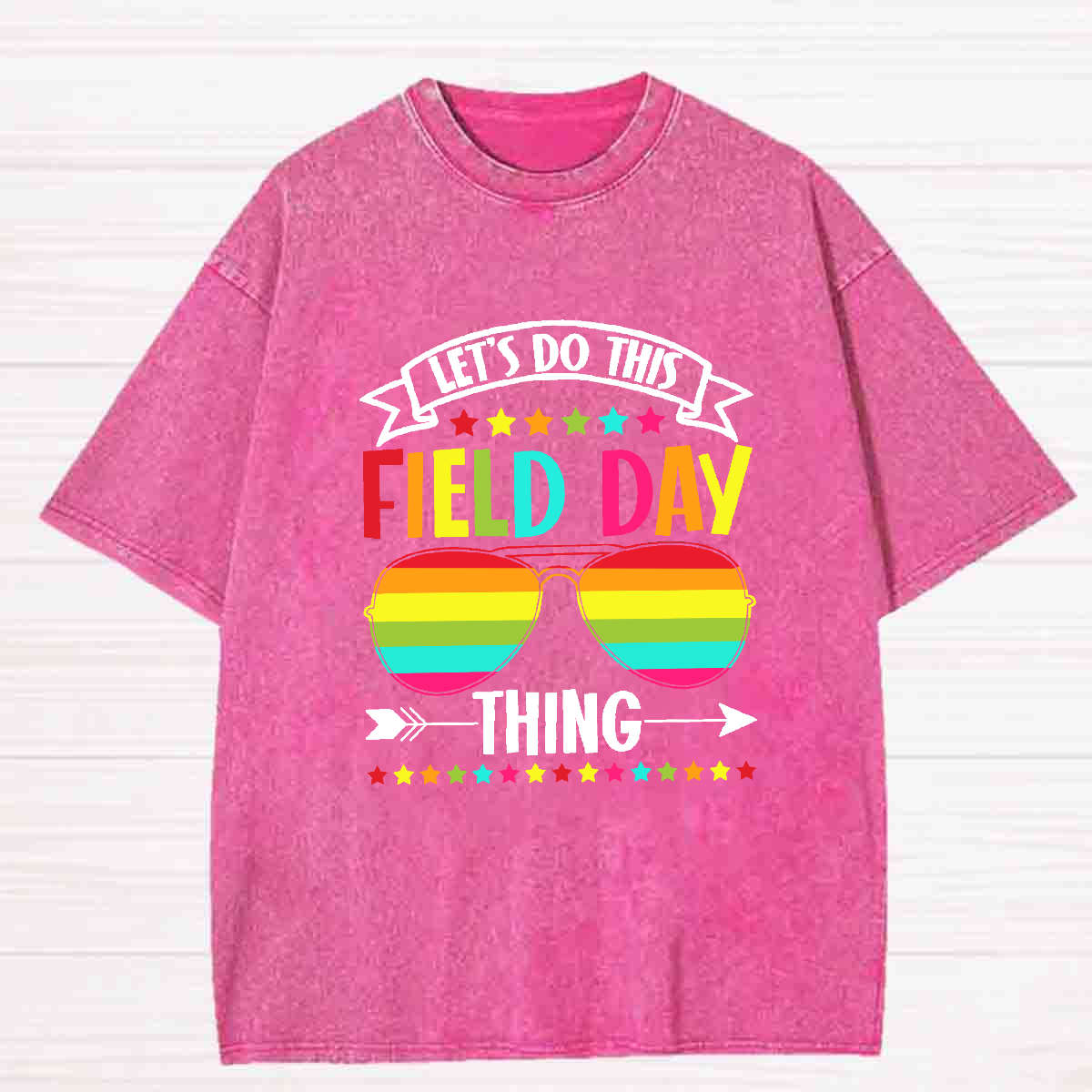 Let's Do This Field Thing Washed T-shirt