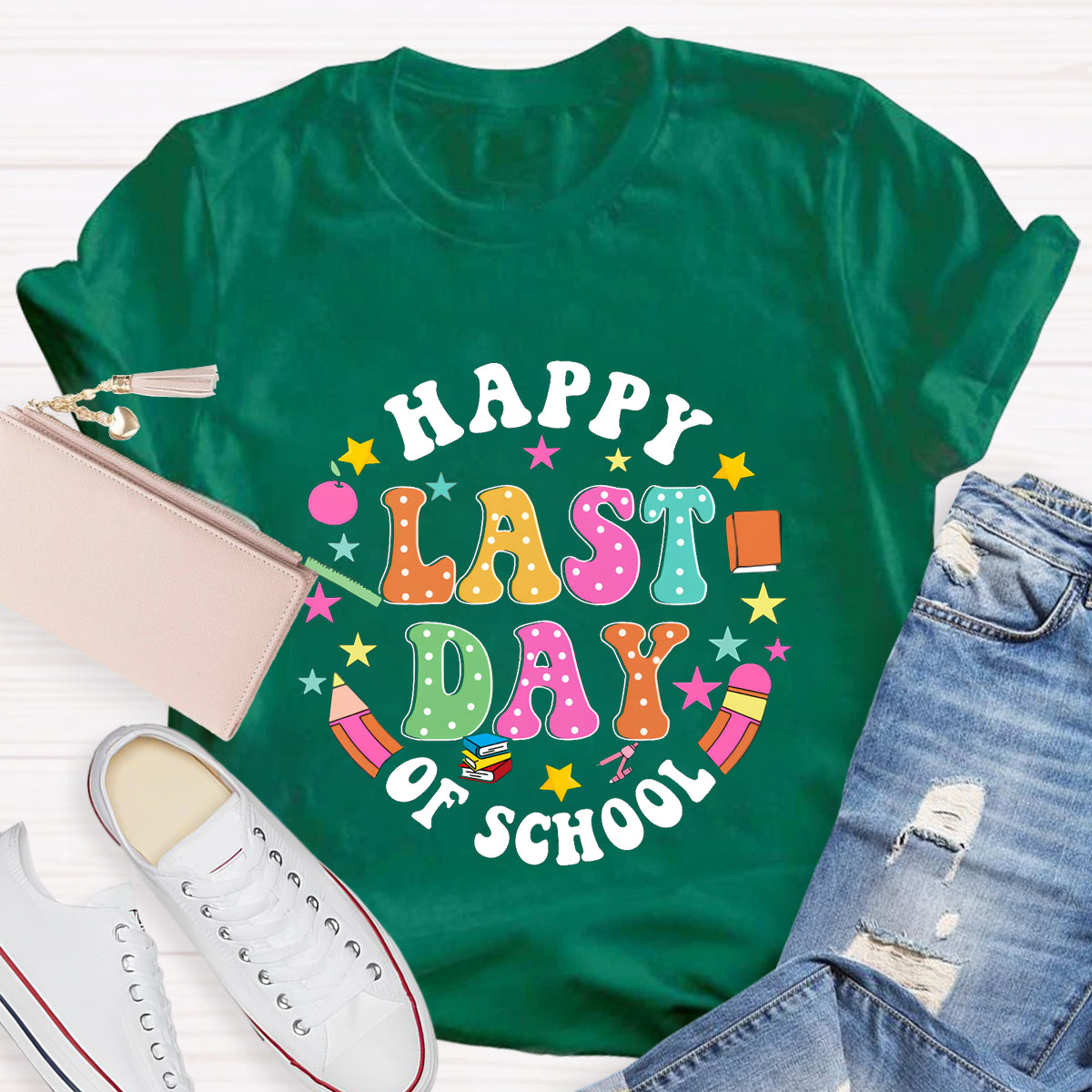 Happy Last Day Of School Books T-Shirt