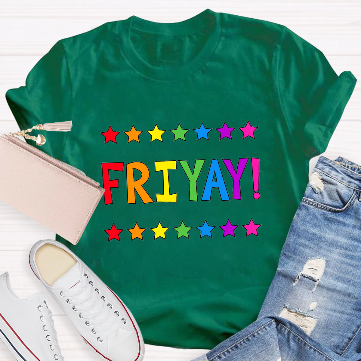 Happy Friyay Star Teacher T-Shirt