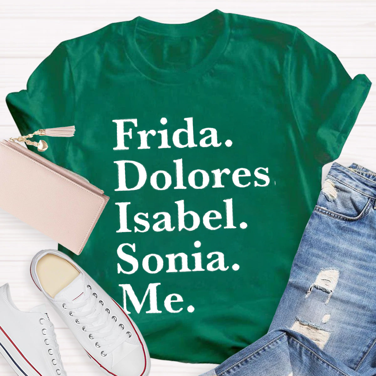 Frida Dolores Isabel Sonia Me Spanish Teacher T-Shirt