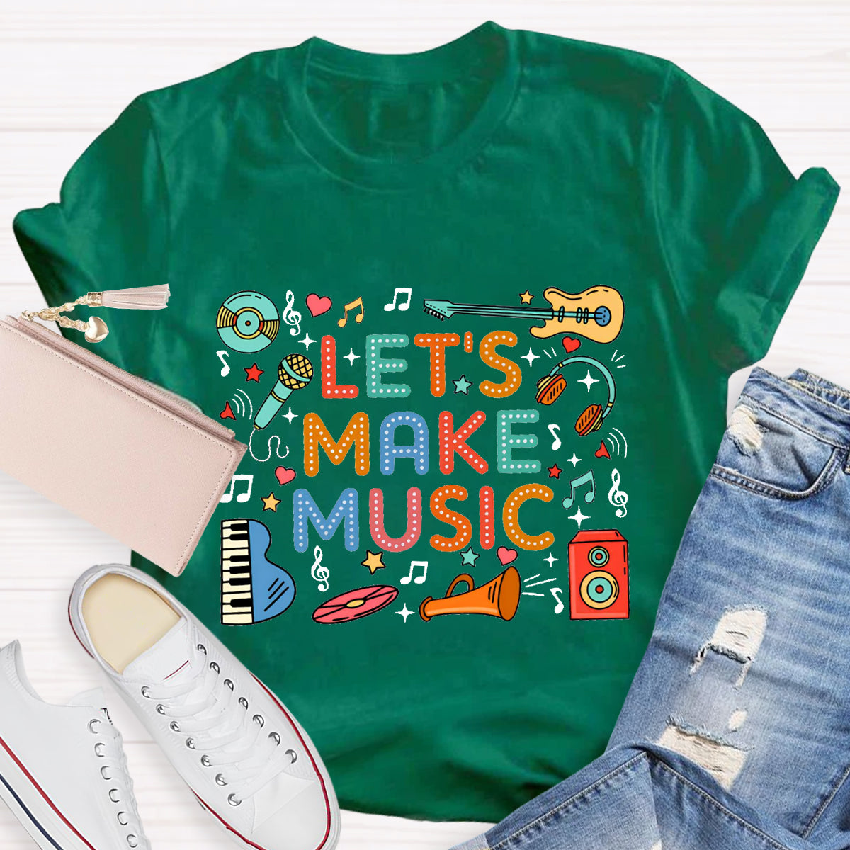 Let's Make Music Teacher T-Shirt