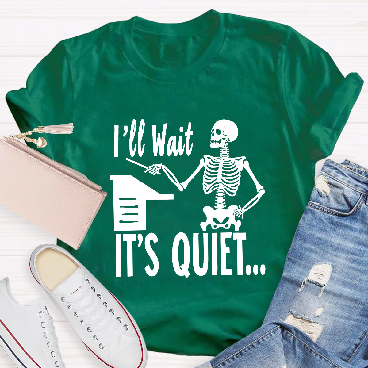 I'll Wait Until It's Quiet Funny Music Teacher T-Shirt