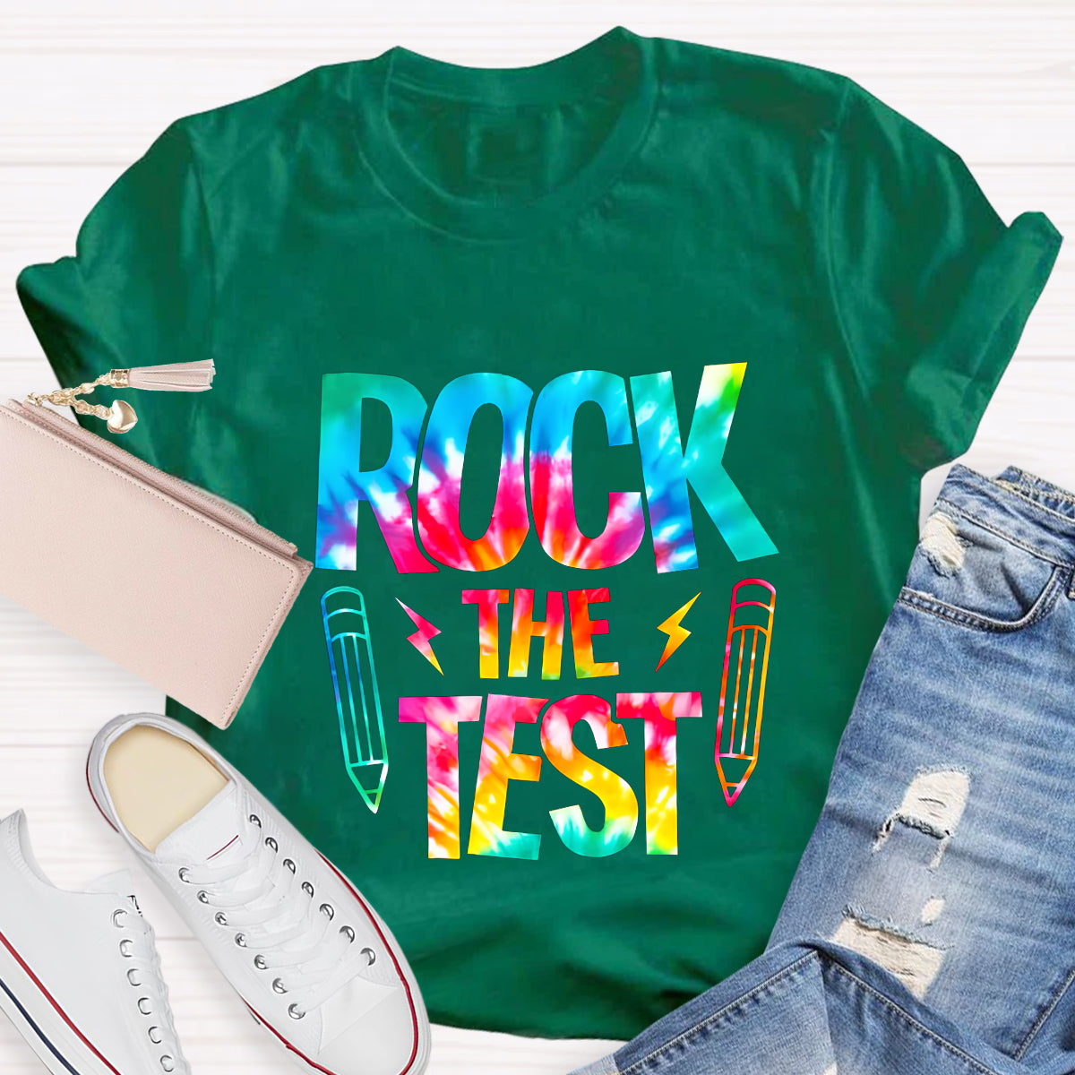 Rock The Test Teacher T-Shirt