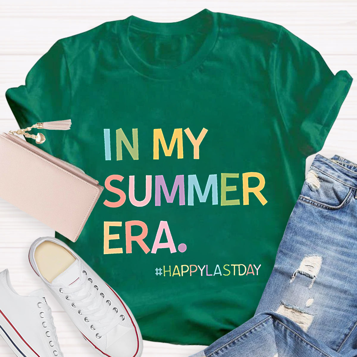 In My Summer Era Happy Last Day Teacher T-Shirt