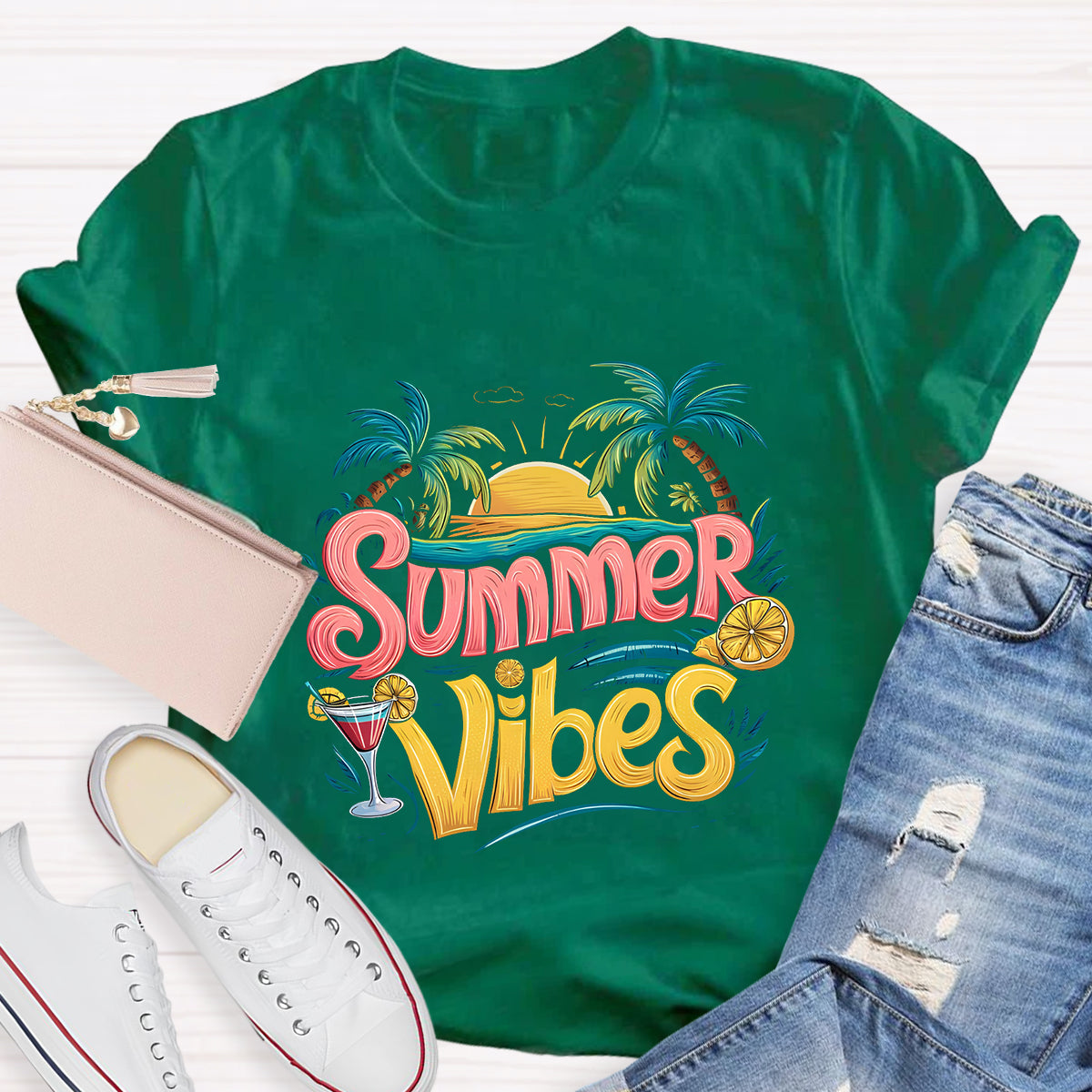 Summer Vines Teacher T-Shirt