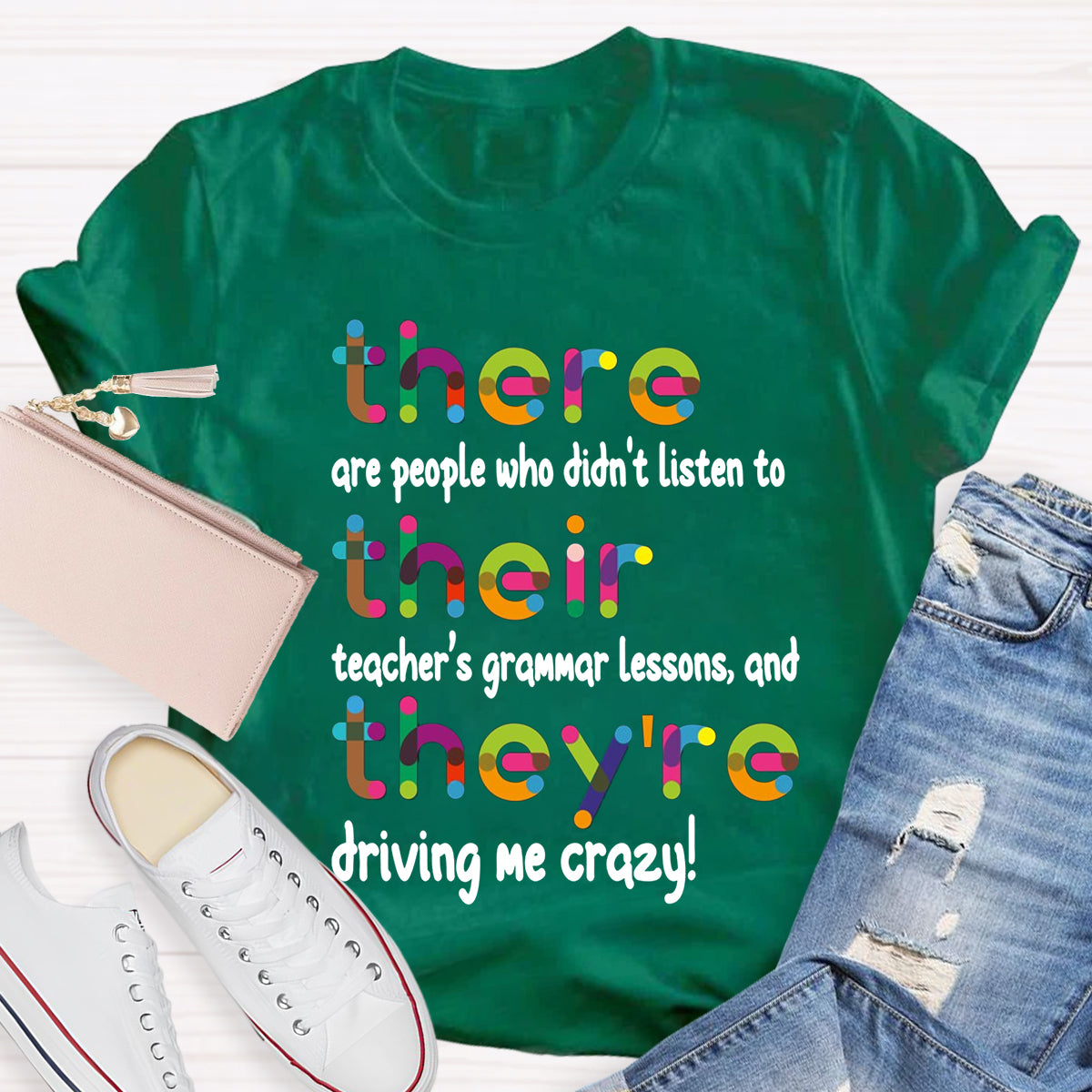 Their There They're Grammar Teacher T-Shirt