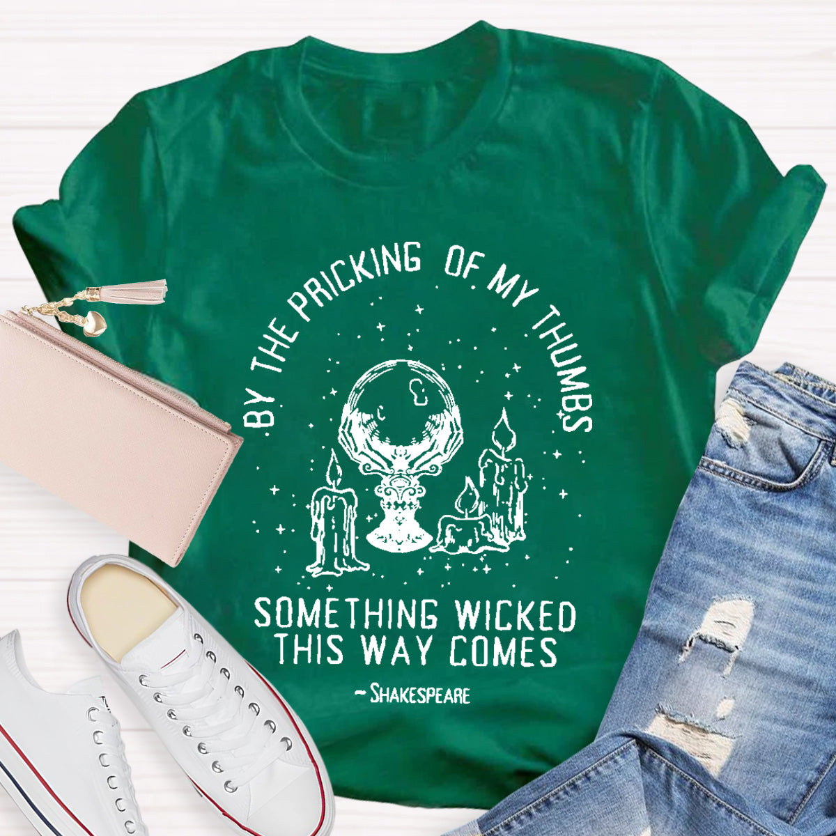 By The Pricking Of My Thumbs Something Wicked This Way Comes Teacher T-Shirt