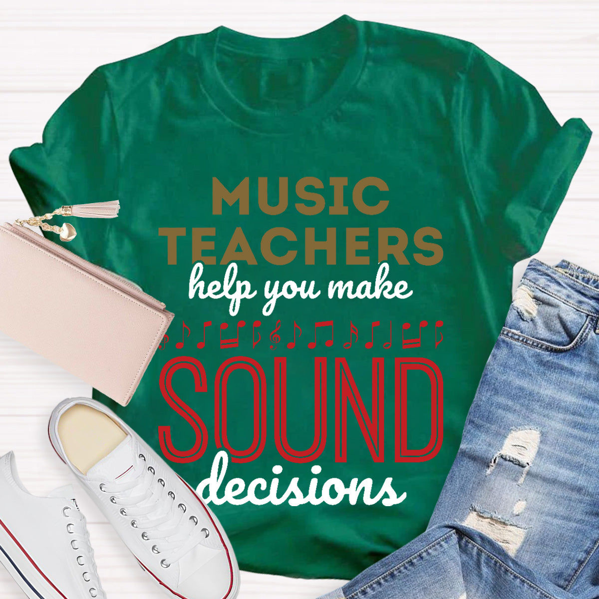 Music Teachers Help You Make Sound Decisions Teacher T-Shirt