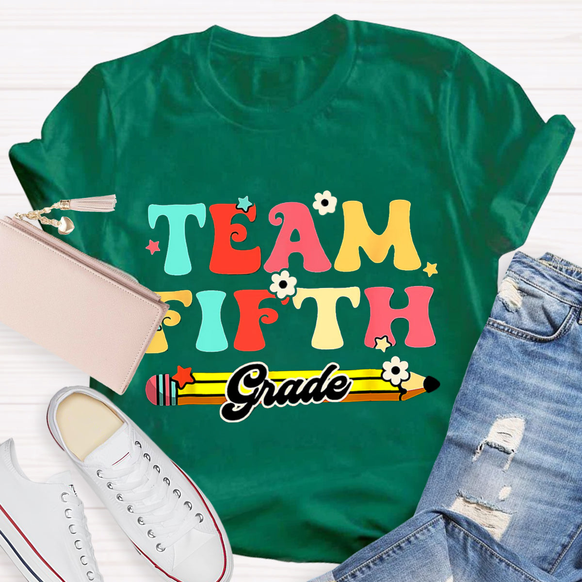 Personalized Grade Teacher Team T-Shirt