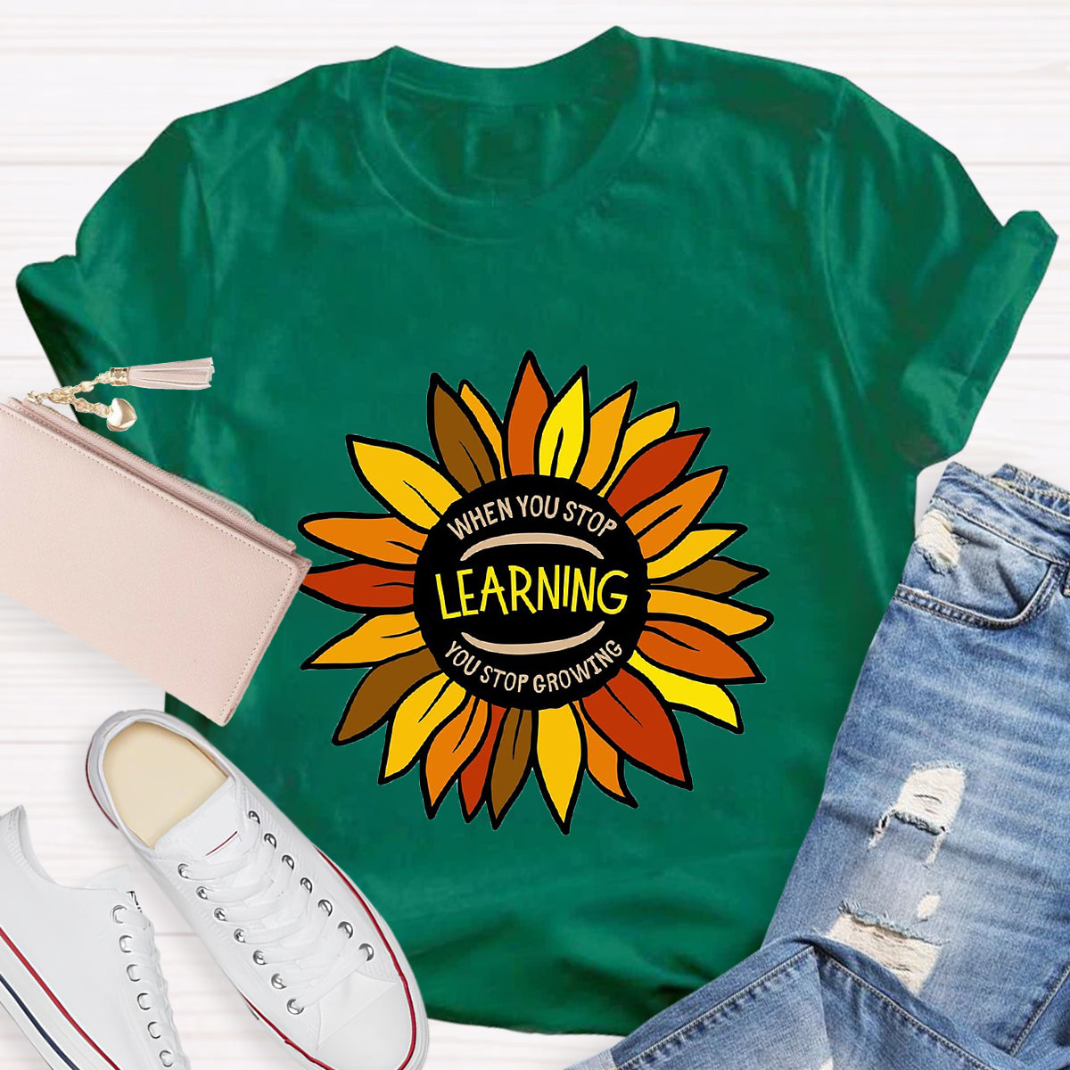 When You Stop Learning You Stop Growing T-Shirt