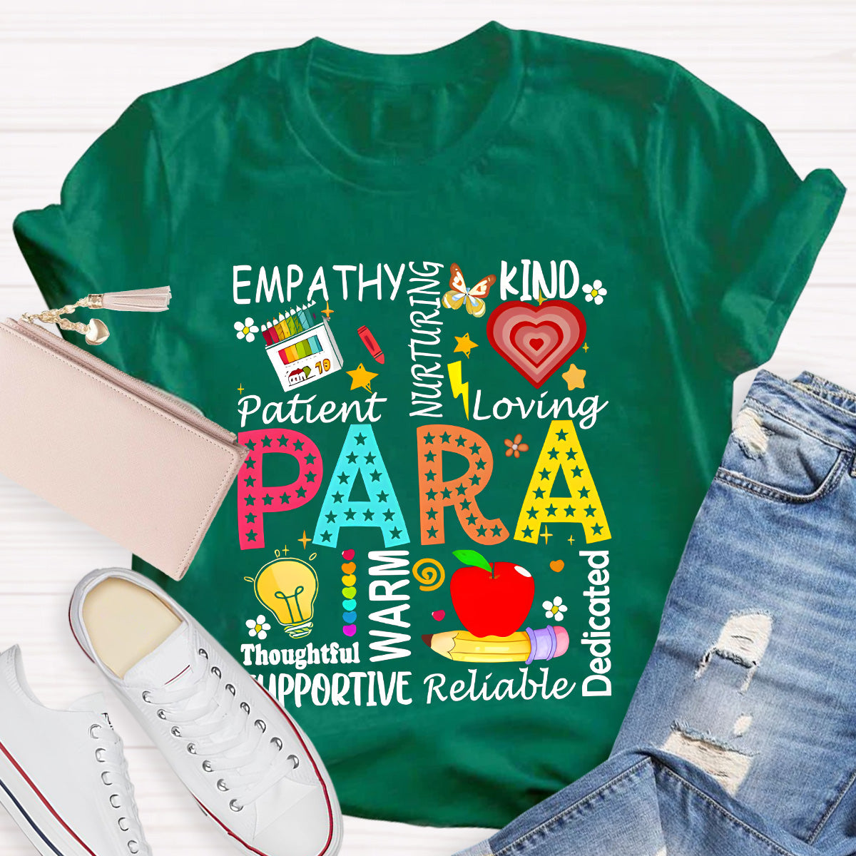 Para Warm Empathy Kind Loving Teacher T-Shirt