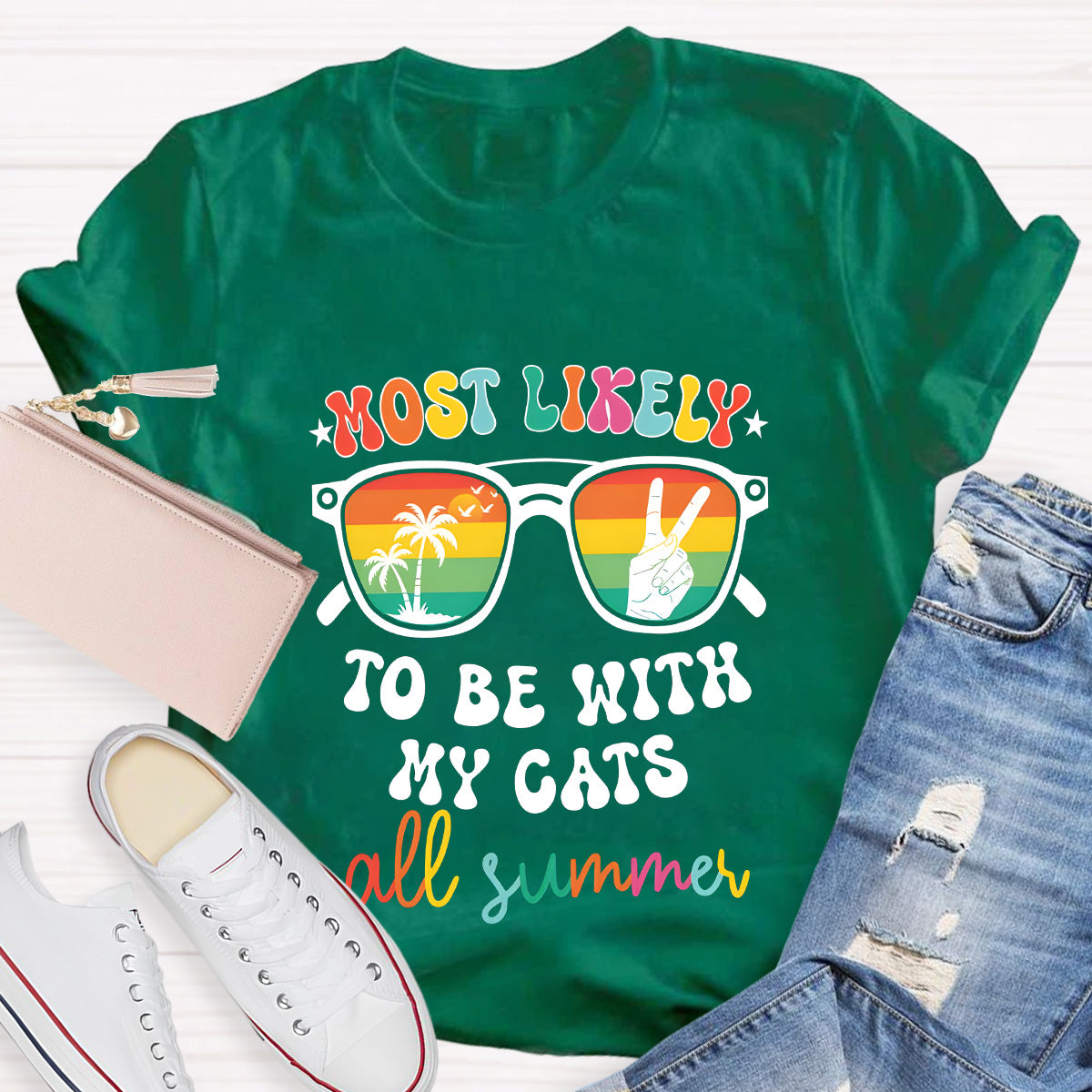 Personalized Text Most Likely To Do Something All Summer T-Shirt
