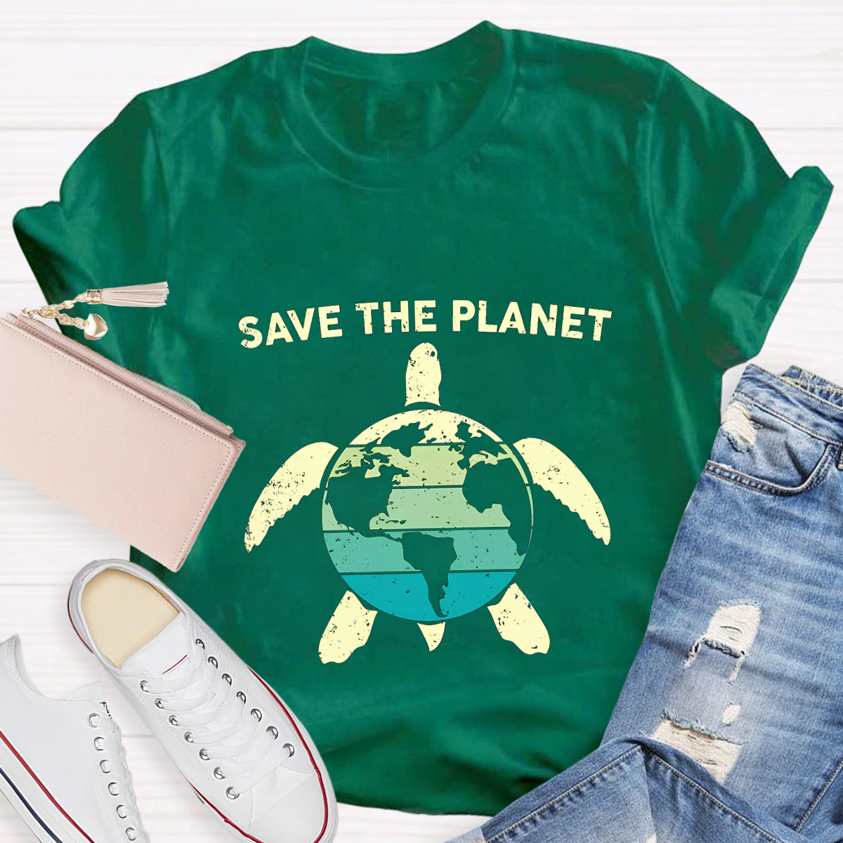 Save The Planet Turtle T-Shirt