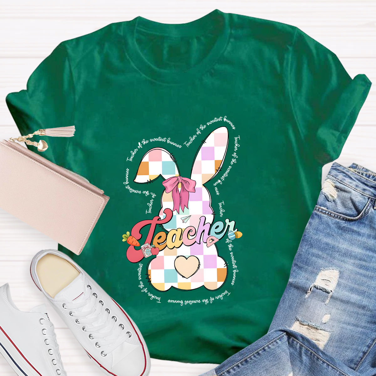 Teaching Of The Sweetest Bunnies Teacher T-Shirt