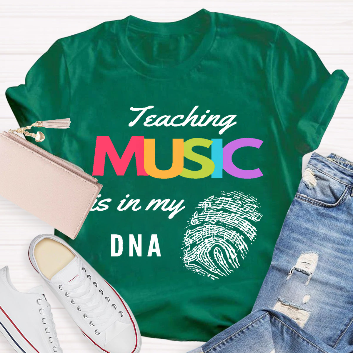 Teaching Music Is In My Dna Teacher T-Shirt