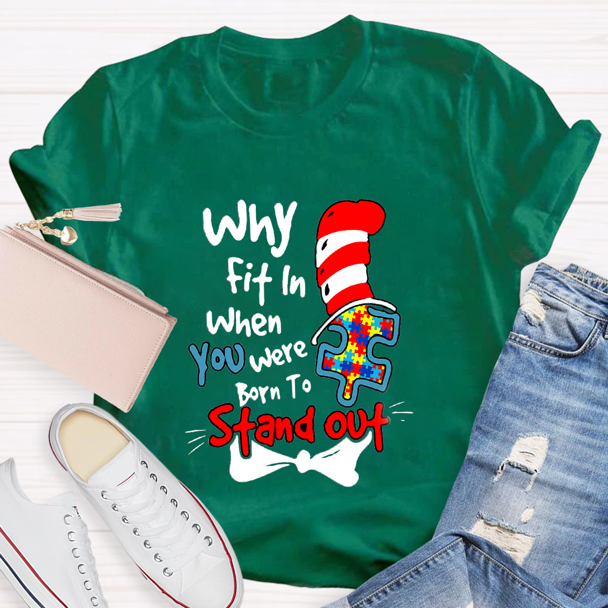 Why Fit In When You Were Born To Stand Out Children's Books T-Shirt