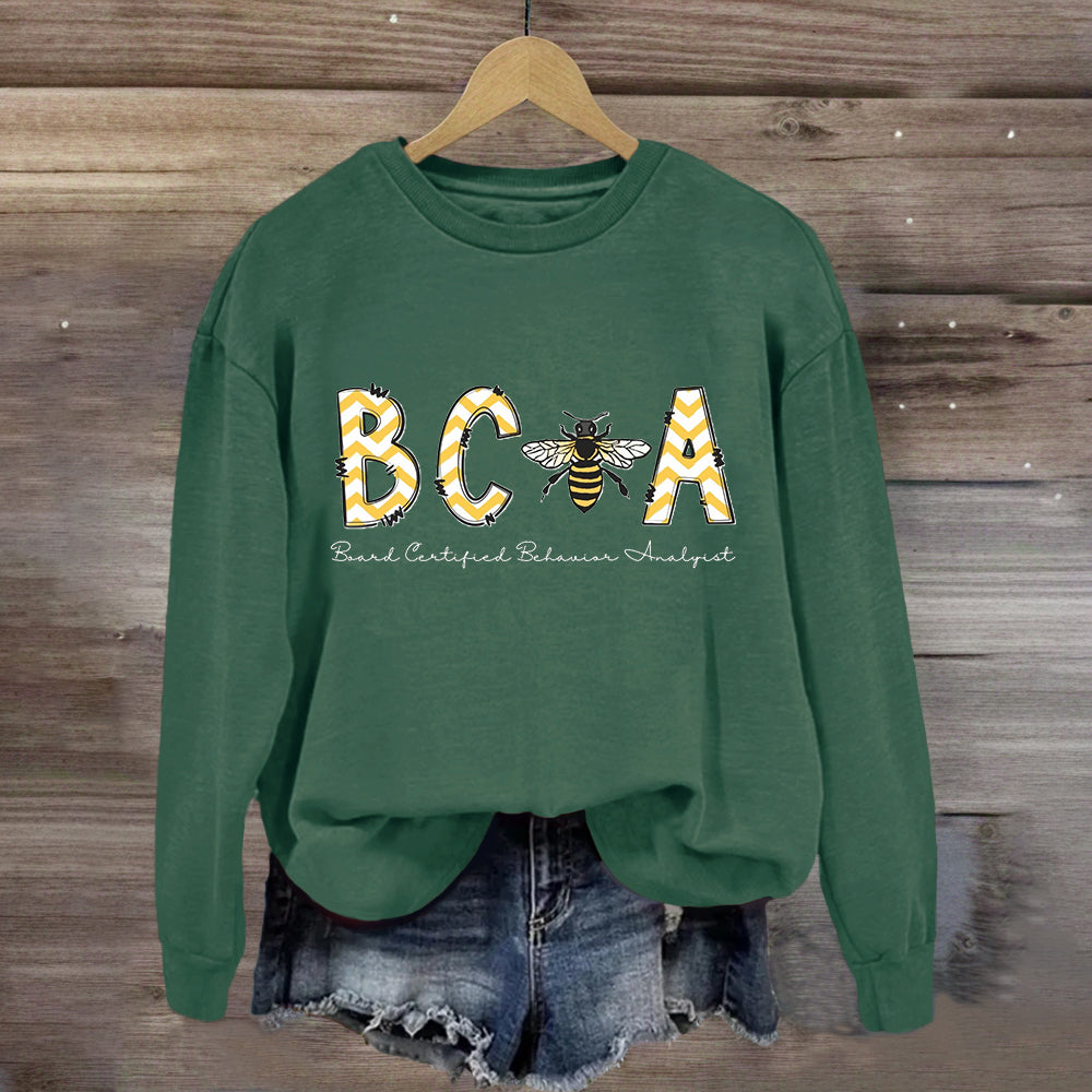 BCBA Board Certified Behavior Analyst Sweatshirt